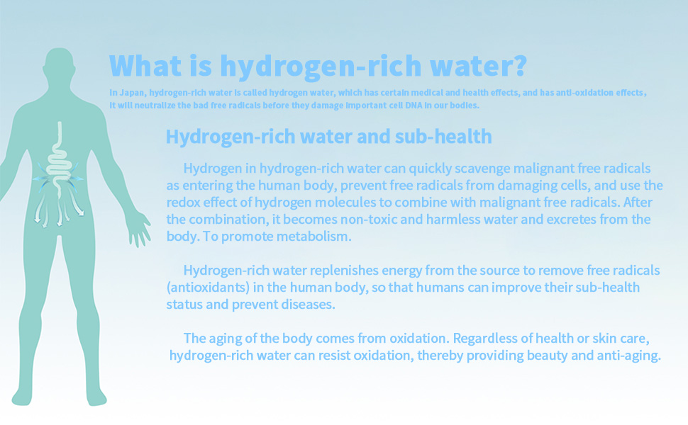 Immediately generating Hydrogen Water