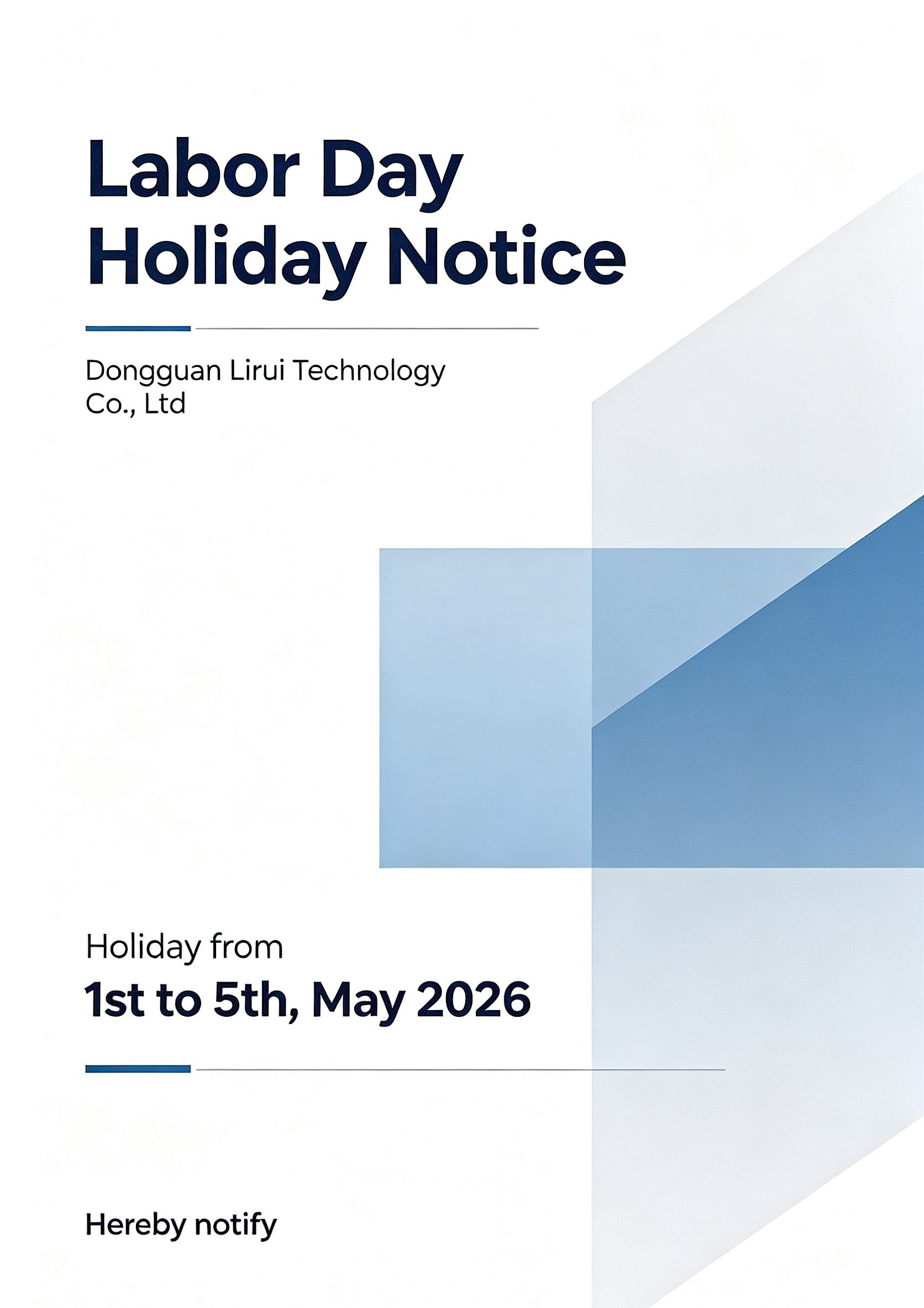 Holiday for Labor Day